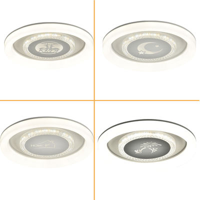 Installed In The Study Bedroom Living Room Acrylic 3-color Round Acrylic LED Dimming LED Ceiling Lights