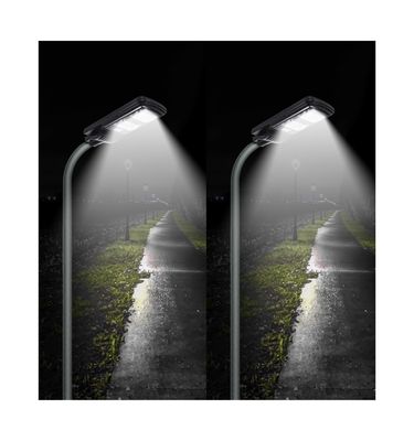 Flicker Free Solar Powered Streetlights 60 Watts Weatherproof 3.2V Battery