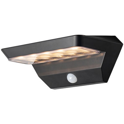 SMD5630 3000K Yard Solar LED Garden Light IP44 Waterproof Black Color