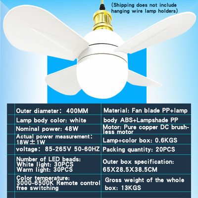 Ceiling Fan With Light, Modern Remote Control Closed Low Profile Ceiling Fan With Light