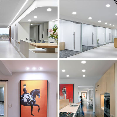 Office Hotel Round White Surface Frameless SMD 24w Led Panel Light