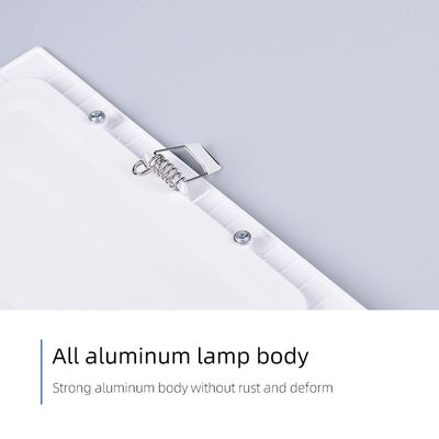 Indoor Lighting Recessed Mounted Slim Round Square Led Panel Light For Home Office Ceiling