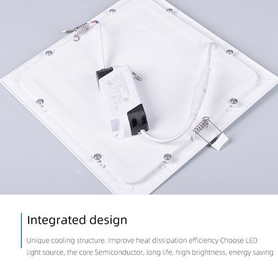 Indoor Lighting Recessed Mounted Slim Round Square Led Panel Light For Home Office Ceiling