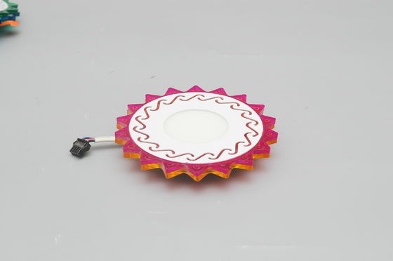 Personality Design Flower Frame Slim Mounting Double Color Adjustable Ceiling Decoration Led Panel
