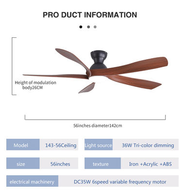 American Style Vintage Decorative Fan Ceiling 220v Winding Powered Ceiling Fan With Light