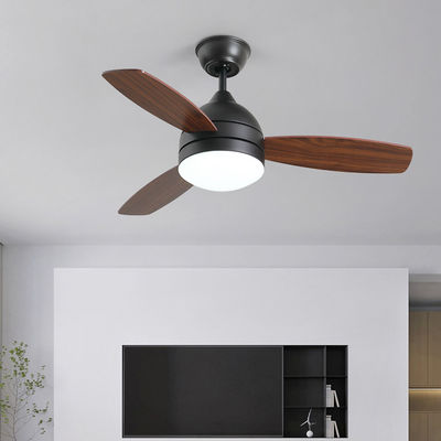42 Inch 3 Leaf Solid Wood Blade Ceiling Fan Decorative Modern Luxury Supports Custom LED Ceiling Fan With Lights