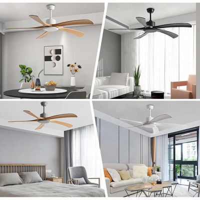 Easy Installation Pure Copper Motor Decorative 60 Inch DC ABS Blade Remote Control Modern Ceiling Fan Lighting