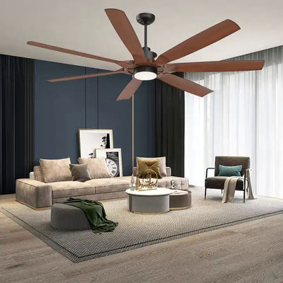 Moden Wooden HCA087 Solid Wood Led Chandelier Remote Control Ceiling Fan