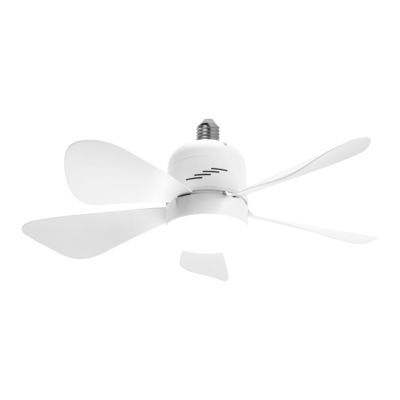 Fan Light Dimmable Kitchen E26 E27 Bulb 5 Blades Socket Fan Remote Control Ceiling Fan